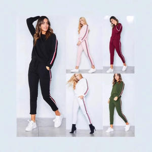 Ensemble de sport décontracté d'été pour <span class=keywords><strong>femme</strong></span>, pantalon ample en coton à manches longues, imprimé léopard, avec cordon de serrage - Product Image 1