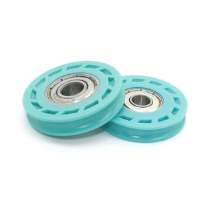 Roues de levage en corde recouvertes de POM en gros, rouleaux en plastique en forme de U, rails coulissants, poulies à roulement - Product Image 3