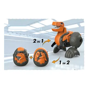 Nuevos Huevos de <span class=keywords><strong>Dinosaurio</strong></span> 2 <span class=keywords><strong>en</strong></span> 1 <span class=keywords><strong>que</strong></span> <span class=keywords><strong>se</strong></span> Transforman <span class=keywords><strong>en</strong></span> Tiranosaurio Rex, Juguetes de Construcción, Regalos - Product Image 1