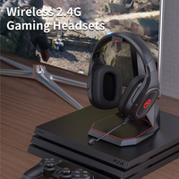 Casque de jeu sans fil, 2.4 ghz, LOGO RGB, personnalisé, OEM, pour PC, PS4, PS5, SWITCH XB0X