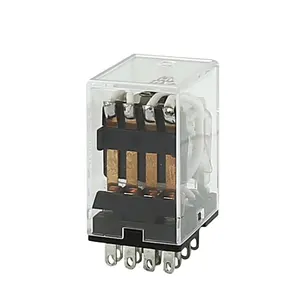 OURTOP MY4 Electromagnetic Relay 0.9W 5A 14P 35g PCB Socket High Power Relay