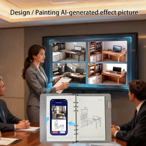 Chất lượng cao ai máy tính xách tay A5 Khóa vân tay bảo vệ sự riêng tư ai vẽ viết thông minh Nhật ký với ngân hàng điện thông minh Bút biểu tượng tùy chỉnh - Product Image 3