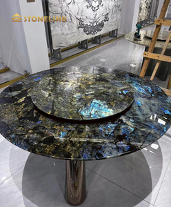 Tampo de Mesa de Granito Natural Luxuoso Stonelink do Brasil, Design Moderno, Lajes de Labradorita Azul Polidas para Bancada de Cozinha - Product Image 5