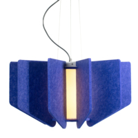 Lampe à suspension en feutre PET en fibre de polyester acoustique de conception japonaise personnalisée