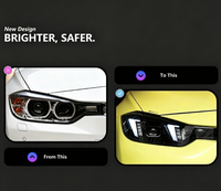 Ensemble de phares LED pour BMW Série 3 F30 F35 2013-2019, mise à niveau avec double couleur jaune et blanc, DRL modifiés, lampe avant, pièces automobiles