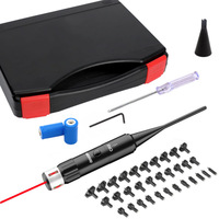 Kit de viseur laser métallique rechargeable avec 32 adaptateurs, modèles rouge/vert haute luminosité, interrupteur à bouton-poussoir durable