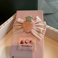 Cuaderno de Frutas de Dibujos Animados Adorable para Estudiantes, Diario Espiral de PU con Temática de Fresa y Melocotón para Chicas