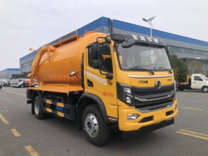 Camión de Succión de Aguas Residuales Ecológico Dongfeng 4*2 Euro5 Diésel de China, Camión de Saneamiento Combinado <span class=keywords><strong>para</strong></span> Dragado y Limpieza con Tanque de 12m³ - Product Image 6