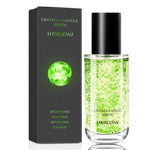 Serum Wajah Perbaikan Menenangkan dengan Kapsul Minyak Mikro Beads Warna Hijau Perawatan Kulit LOGO OEM <span class=keywords><strong>Centella</strong></span> <span class=keywords><strong>Asiatica</strong></span> - Product Image 1