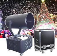 Machine à neige mobile 3000W avec jet à 90/360 degrés, canon à neige pour arbre de Noël et fête