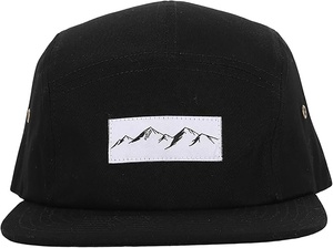Casquettes pour hommes, logo personnalisé tissé, imperméable, résistant à l'eau, pour le camping en plein air, la course à pied, 5 panneaux, cinq panneaux - Product Image 2