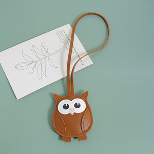 Cute <b>Owl</b> Leather Bag Charm Cartoon <b>Owl</b> Pendant Fashion Handbag <b>Ornament</b> Keychain for Women Car Decoration Gift Wholesale - Product Image 5