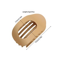 IFOND Pince à cheveux en forme de banane ovale creuse, tons neutres variés, personnalisable OEM, en gros, pour femmes, usage quotidien et bureau