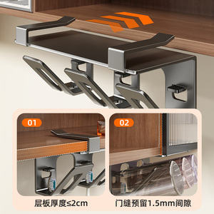 Toothbrush Holder Wall Mounted Triple Cup Rack Space Saving For Bathroom Sink - Product Image 4
