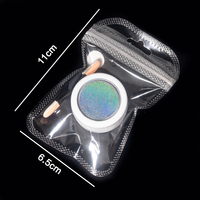 Poudre à Ongles Laser Marque Privée Pigment Magnétique Poussière Chrome Haute Brillance Couleur Arc-en-Ciel Paillettes Poudre à Ongles pour Nail Art Beauté