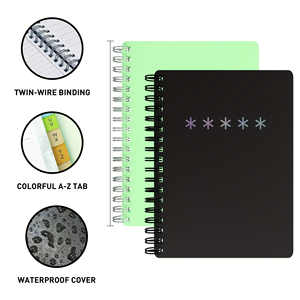 Libreta de Direcciones de Cuero con Espiral, Etiquetas de Colores y Forma de Mano, Tamaño A3, Segura y Elegante - Product Image 3