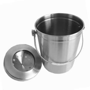 <span class=keywords><strong>2021</strong></span> En acier inoxydable Bac À Compost D'intérieur Seau de Compost pour Comptoir De Cuisine Inodore Compost Seau pour les Déchets Alimentaires De Cuisine - Product Image 2