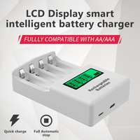 Station de charge universel de piles usb, v, pour accumulateur rechargeable ni-mh ni-cd, aaa