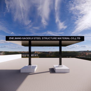 Chi phí thấp Thiết kế ánh sáng Trọng lượng không gian khung xăng/chất lượng cao trạm xăng tán - Product Image 4