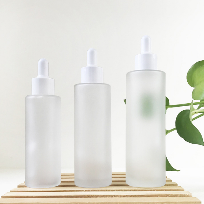 frosted with white lid