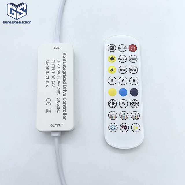 OEM DC 24V 2.4G RF RGB LED Controller Kit APP Control with Wireless Remote for Multi-Zone LED Strip Lights
