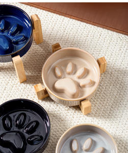 Doe Pet - Comedero para Mascotas con Logotipo Personalizado al por Mayor, Comedero Lento Elevado de Cerámica para Perros - Product Image 2