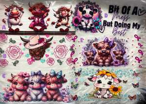 Vinilos Decorativos con Diseños de Dibujos Animados, Resistentes a los Rayos UV, para Envolver Botellas de Perfume y Vasos de Vidrio, Impresión Serigráfica DIY, Impermeables y Duraderos - Product Image 4