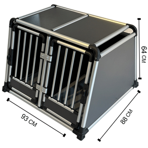 <span class=keywords><strong>Cage</strong></span> pour chien Cages en aluminium <span class=keywords><strong>de</strong></span> haute qualité portable dans le <span class=keywords><strong>transport</strong></span> en voiture Caisses solides sécurisées Assemblage facile Boîtier respirant voyage durable - Product Image 1