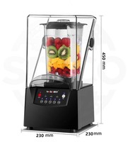 Commerciële Automatische Smoothie Machine Voor Melkthee Winkel Stille Dekking Met Gebroken Muur Ontwerp Sap Verwerkingscapaciteit