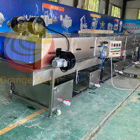 Pasteurisateur tunnel continu commercial de petite taille pour usine, équipement automatique de pasteurisation de boissons pour jus de fruits et yaourts