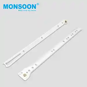 12inch Nylon Roller Channel Bottom Mounting Self Closing Ball Drawer Slide Metal Drawer Powder Coating Slide