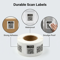 Etiquetas Adhesivas de Códigos QR de Alta Definición - Etiquetas Escaneables Resistentes al Agua para Inventario de Productos y Seguimiento Logístico