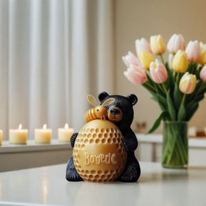 <b>Bear</b> Resin Mold <b>Cute</b> Animal Silicone Candle Mould for Home Decoration Scented Candle Molds - Product Image 3