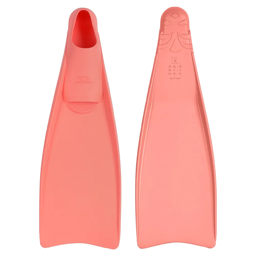 Aleta de goma de bolsillo de cierre de Color rosa de marca confiable de Taiwán para apnea natación surf
