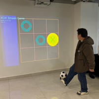 Système de projection murale interactive pour jeux de réalité virtuelle, capteur de mouvement infrarouge, construction métallique, 500 kg