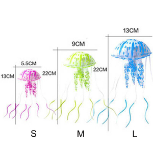 Decoración de Acuario, planta Artificial, medusas, efecto brillante, peceras, accesorios, adorno luminoso subacuático, paisaje - Product Image 3