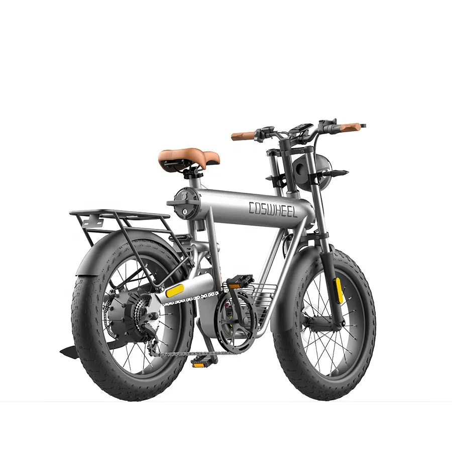 COSWHEEL E Bikes New 750W Electric Bike 48V E Bike Stealth Bomber Electric Bicycle Frame