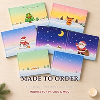 Album photo de vacances d'hiver, livre cartonné rigide avec pelliculage brillant texturé et pochettes anti-adhésives pour les détaillants de cadeaux
