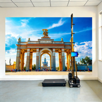 Impresora de inyección de tinta 2 en 1 para pared y suelo LC 2026 con cabezal de impresión DX7 de secado rápido UV para pintura mural comercial e impresión en tubos