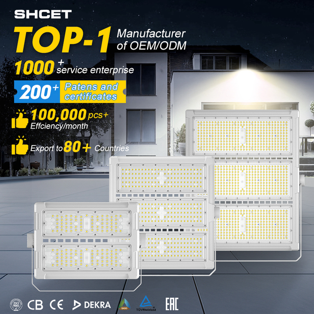 CET-110-500M Customization High Lumen and Flexible Adjustable IP66 Commercial Public Induction 500W 600W Led Module Flood Light