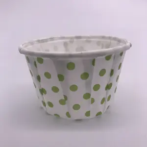 Fabrik Direkt verkauf Benutzer definierte 1,25 Unzen Papier auskleidungen Papier Souffle Kompost ierbare Portion becher mit Deckel