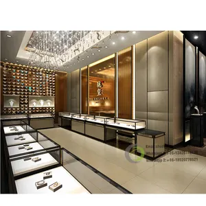 Luxury Glass Jewelry display counter Showcase Wholesale Custom Jewelry Kiosk Showcase Jewellery Display Cabinet