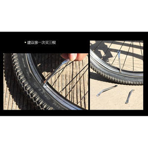 Barre de réparation de pneus Halon, outil manuel en acier de 120 mm de long pour vélo et VTT - Product Image 3