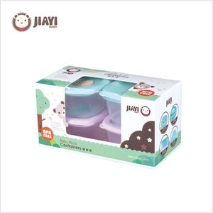 Contenants pour aliments pour bébés Jiayi, 4 pièces, sans BPA, pour nourrissons de 0 à 12 mois - Product Image 1