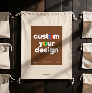 Bolsa de compras de algodón de lona reutilizable ecológica con logotipo personalizado impreso - Product Image 2