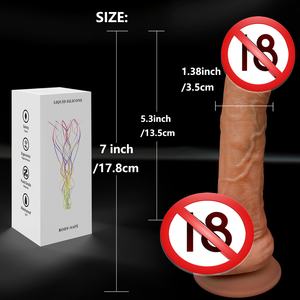 Sameyo Realistische Vrouwen Anale Plug Masturbator Zachte Zuignap Volwassen Seksspeeltje Vloeistof Siliconen Glas Materiaal Dildo 0.5Kg 7/8/9 - Product Image 6