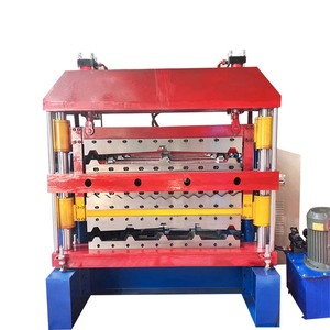 Maquinaria de fabricación de Tejas, máquina de prensa de panel de techo esmaltado de tres capas de velocidad rápida sin parar multifuncional - Product Image 5