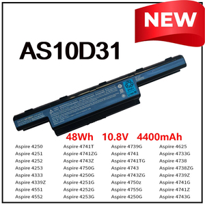 Batterie d'ordinateur portable 10.8V AS10D31 AS10D41 AS10D51 pour Acer Aspire 4741 4752G, batterie de remplacement certifiée CE, vente en gros d'usine - Product Image 2