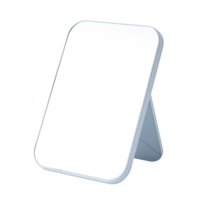 Creative <b>Makeup</b> <b>Mirror</b> Portable Folding Cosmetic <b>Mirror</b> For Desk Bedroom Dormitory Use Pink And Gray Colors - Product Image 5