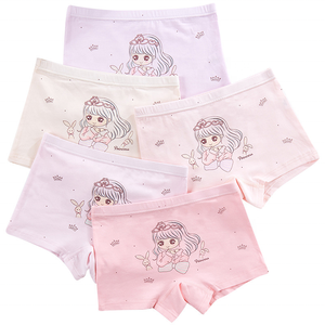 Sous-vêtements pour filles Suncan, 100% coton, 5 pièces, culottes simples en coton pour enfants. - Product Image 4